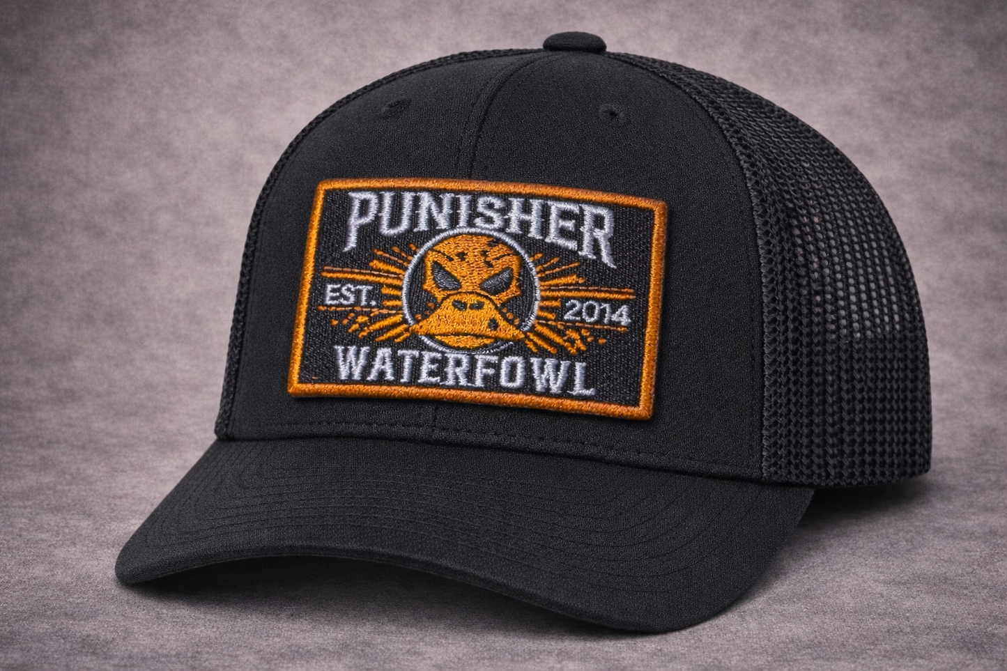 Punisher Waterfowl Snapback Trucker Cap