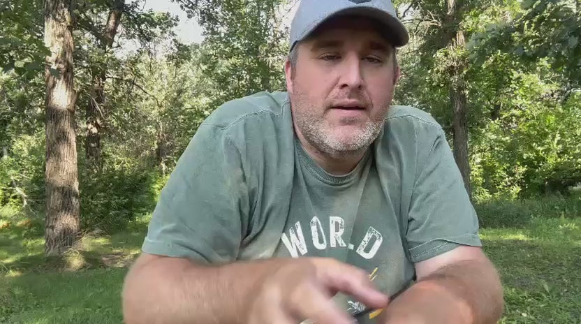 Load video: Goose calling instruction demonstrating the fundamentals of using a short-reed Canada goose call.